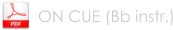 ON CUE (Bb instr.)