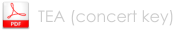 TEA (concert key)