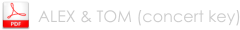 ALEX & TOM (concert key)
